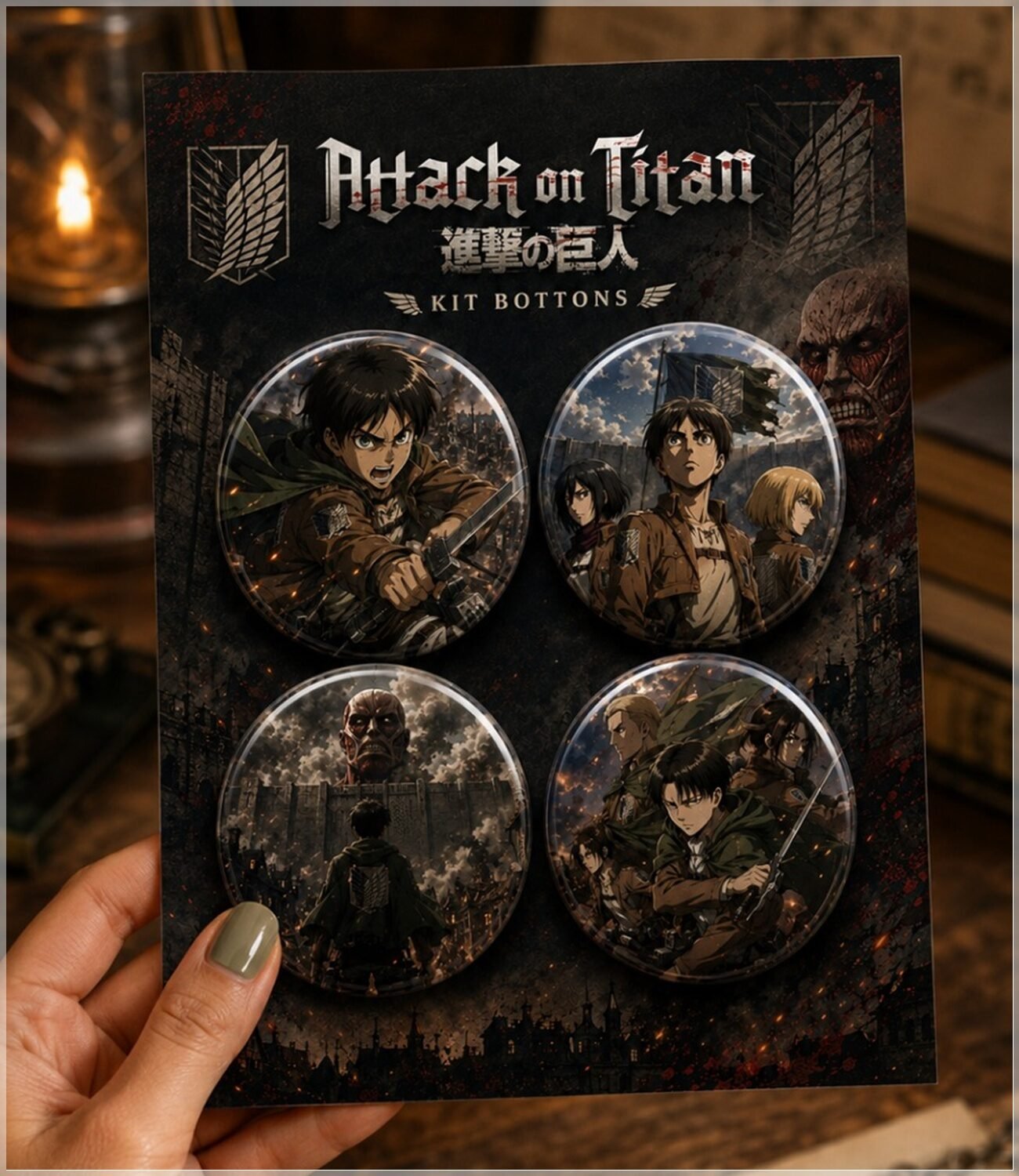Arquivo de Corte Bottons Attack on Titan 134