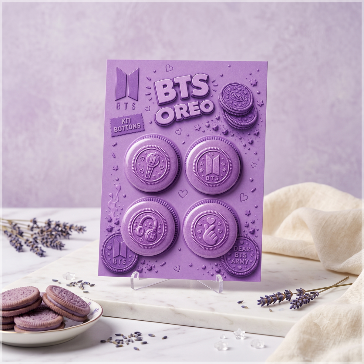 Arquivo de Corte Bottons BTS Oreo 2