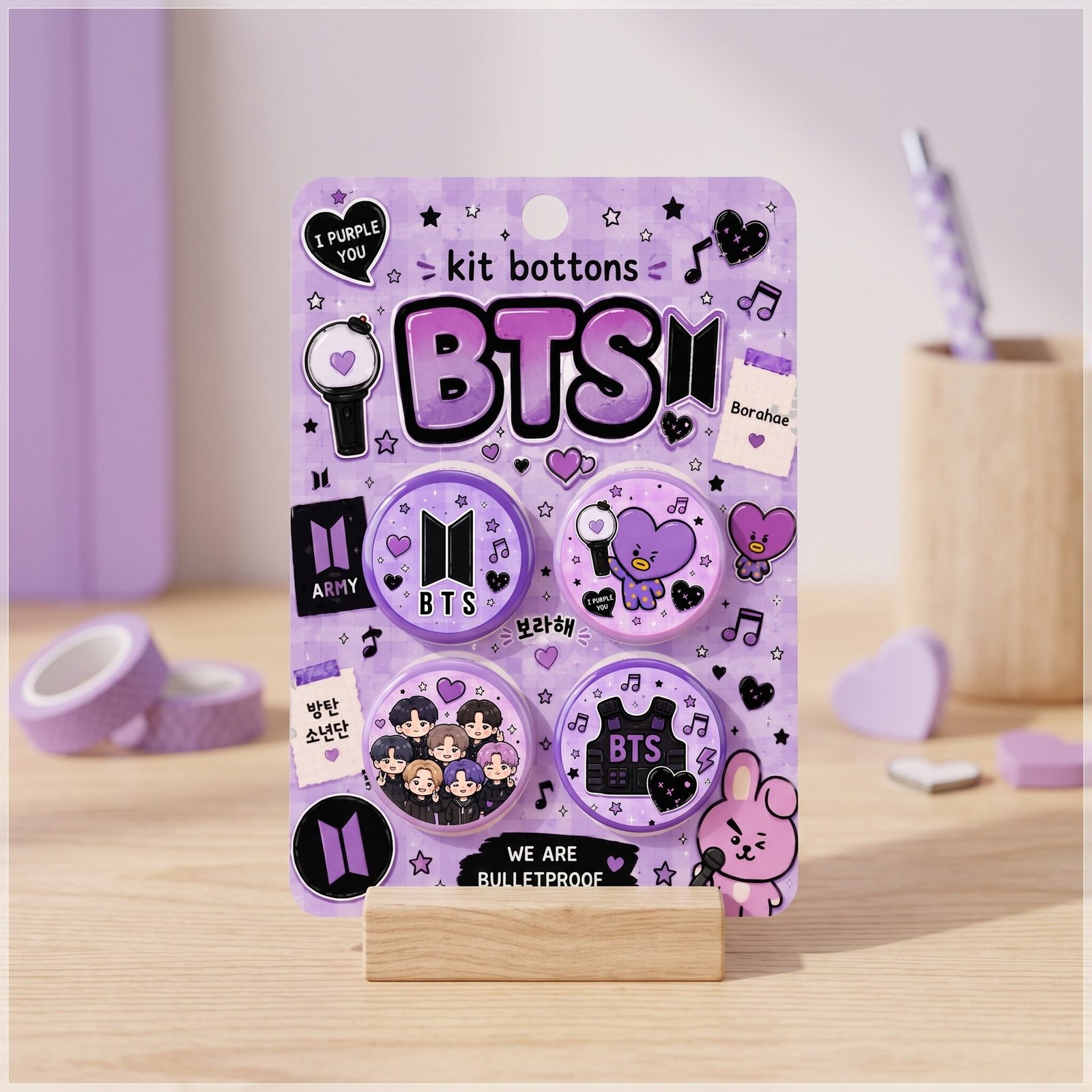 Arquivo de Corte Bottons BTS 37