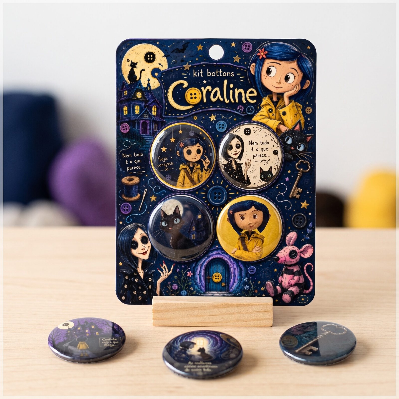 Arquivo de Corte Bottons Coraline 32