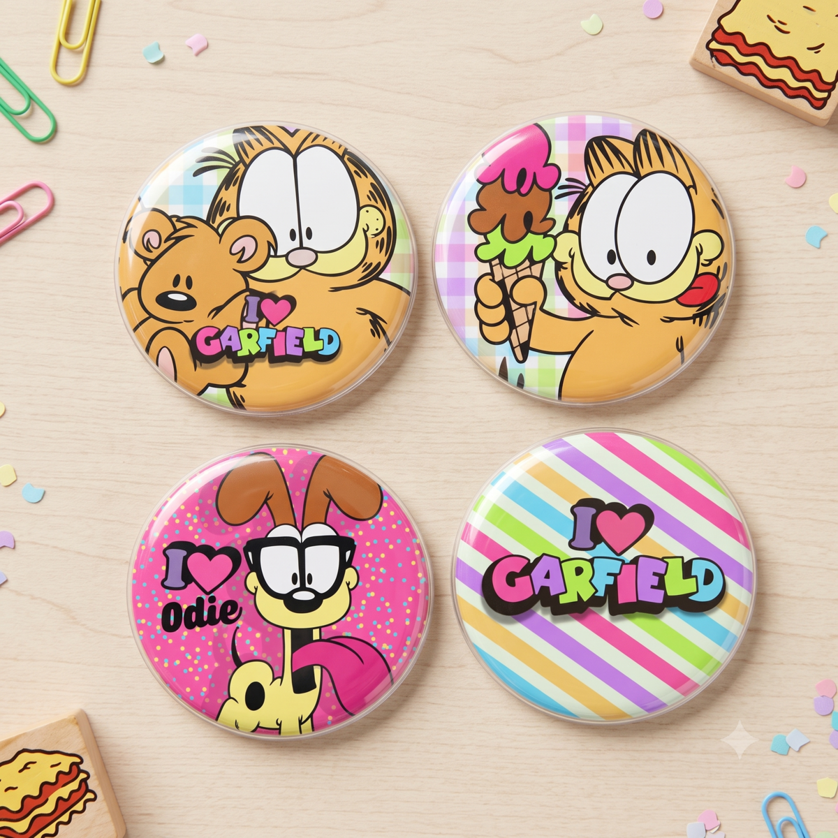 Arquivo de Corte Bottons Garfield 5
