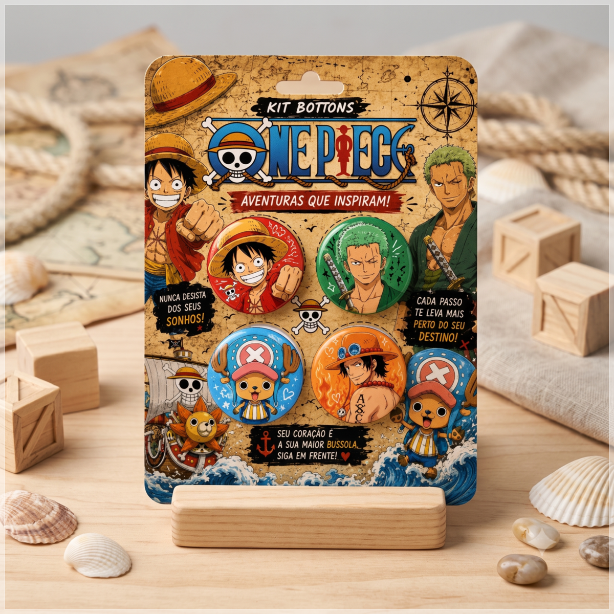 Arquivo de Corte Bottons One Piece 16