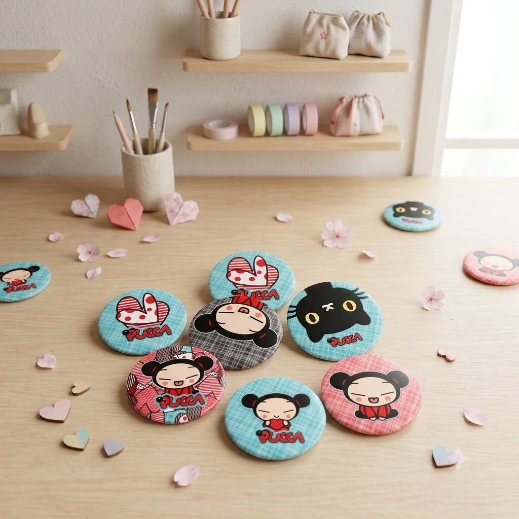 Arquivo de Corte Bottons Pucca 19