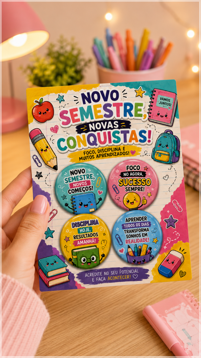 Arquivo de Corte Bottons Volta as Aulas 99