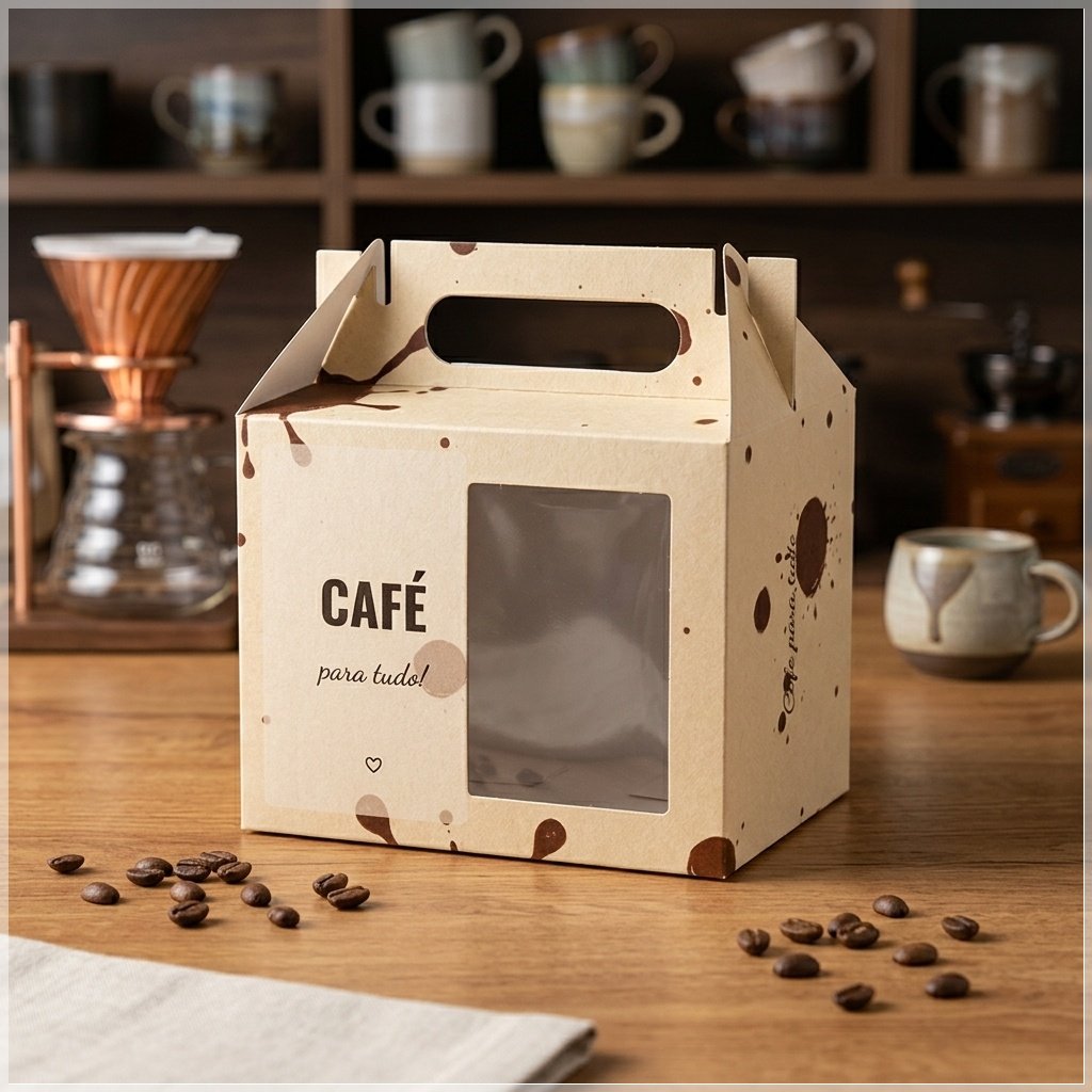 Arquivo de Corte Caixa Caneca Café 7
