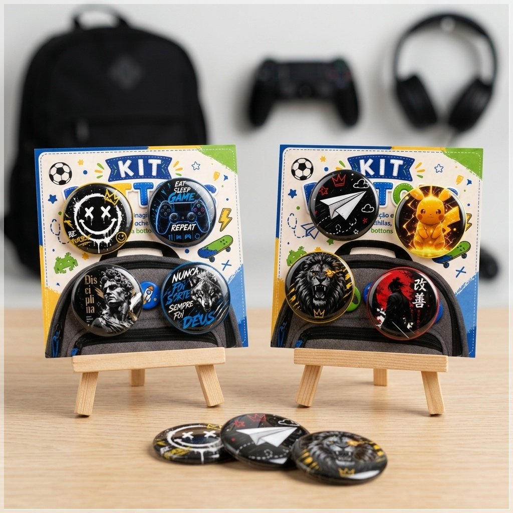Arquivo de Corte Card Bottons Masculino 55