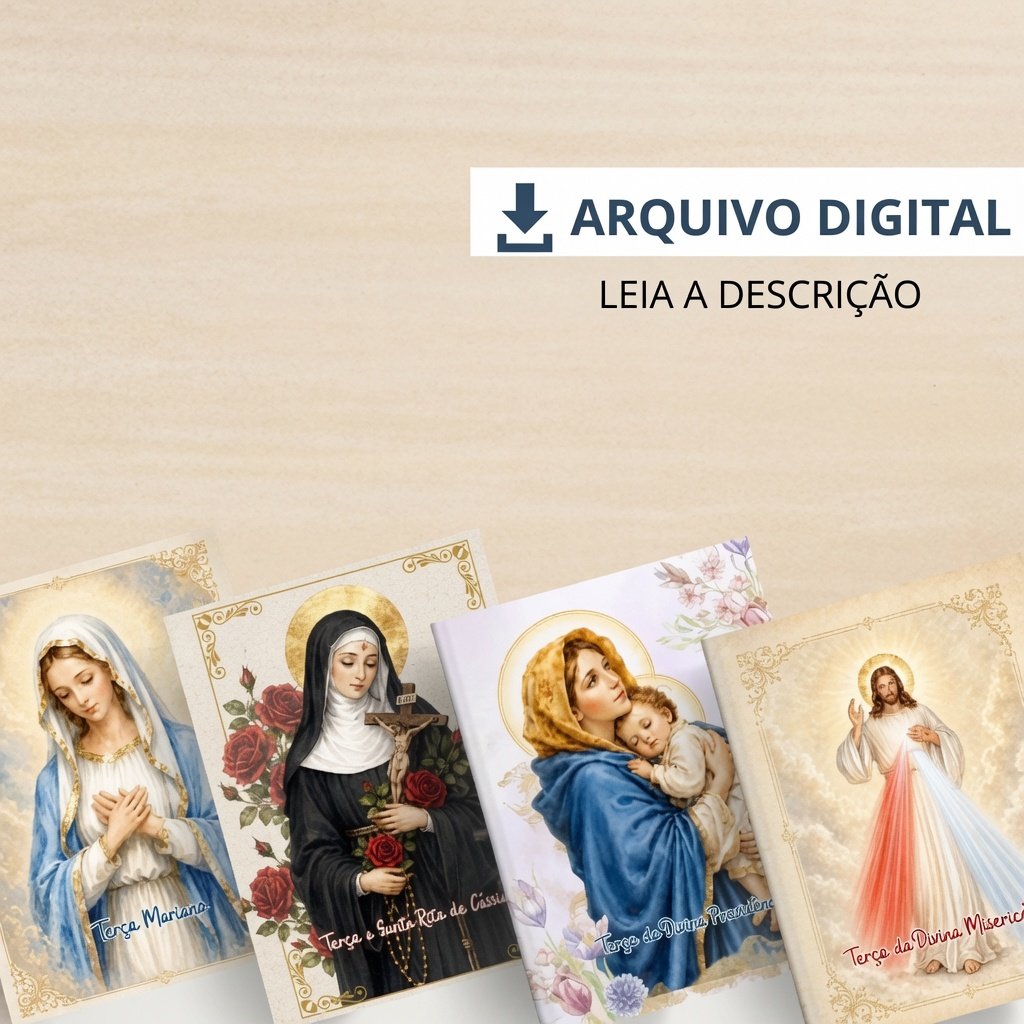 Arquivo de Corte Cards Terço Mariano, Santa Rita, Providência e Misericórdia