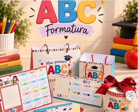 Arquivo de Corte Combo Kit Coleção Formatura ABC 2