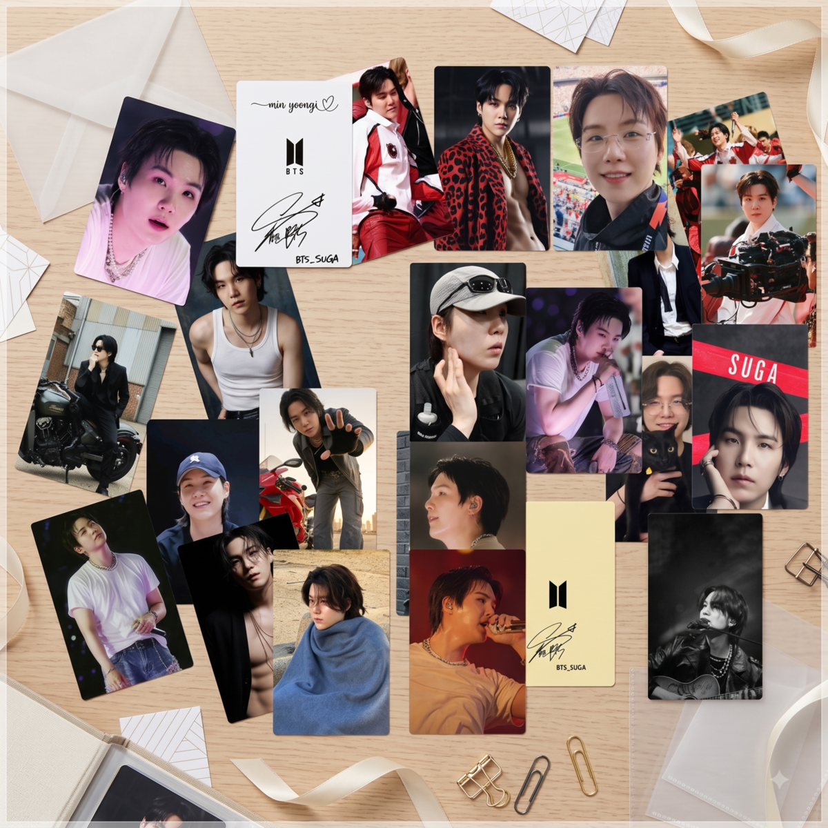 Arquivo de Corte Fotocards BTS Suga Min Yoongi Agust D 11