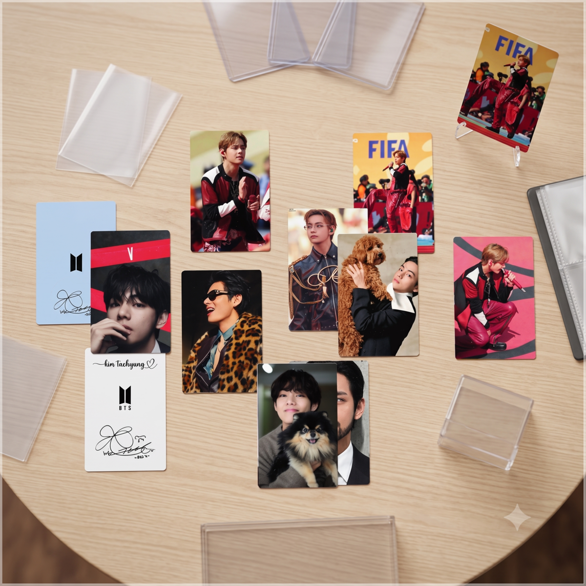 Arquivo de Corte Fotocards BTS V Tae Kim Taehyung 9