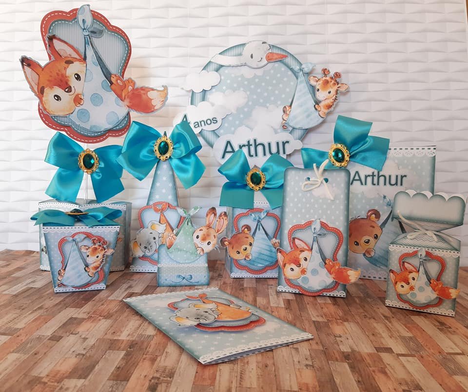 Arquivo de Corte Kit Festa Animais Baby 1