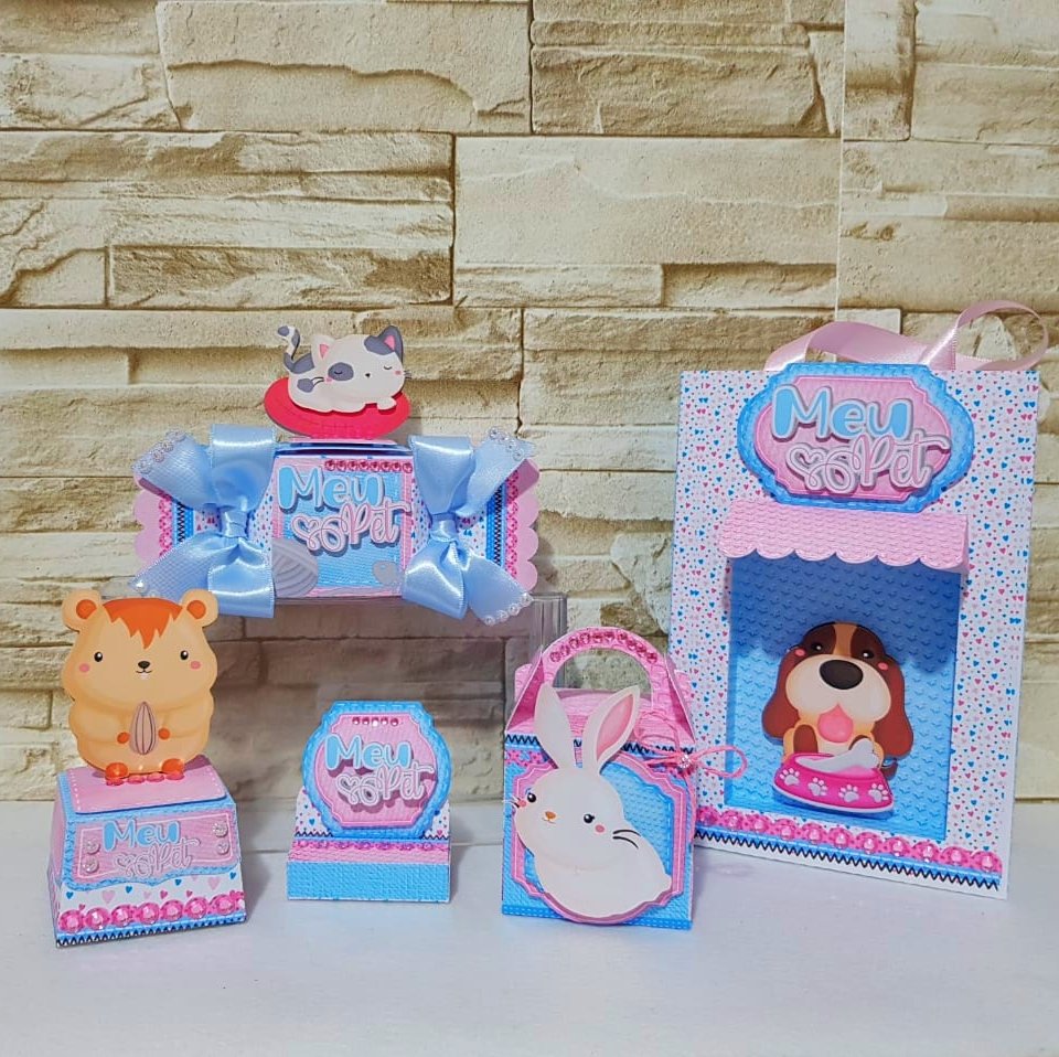 Arquivo de Corte Kit Festa Bichinhos de Estimação Pets Pet Shop 1