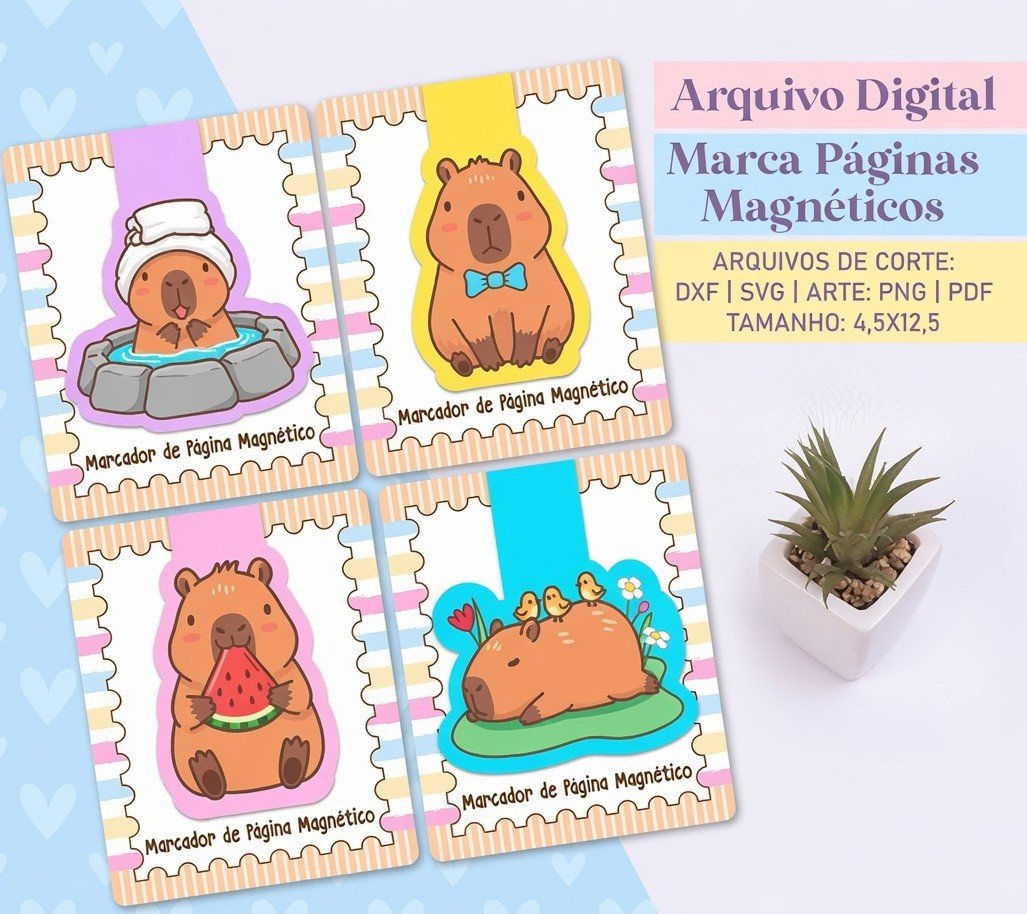 Arquivo de Corte - Marca Pagina Capivaras 04