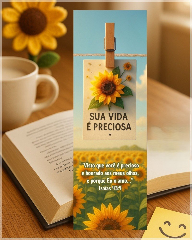 Arquivo de Corte Marcadores de Página para Setembro Amarelo