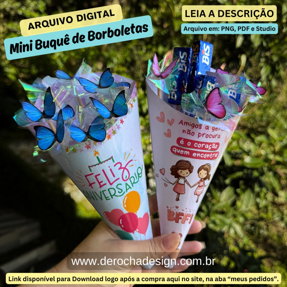 Arquivo de Corte Mini Buquê de Borboletas