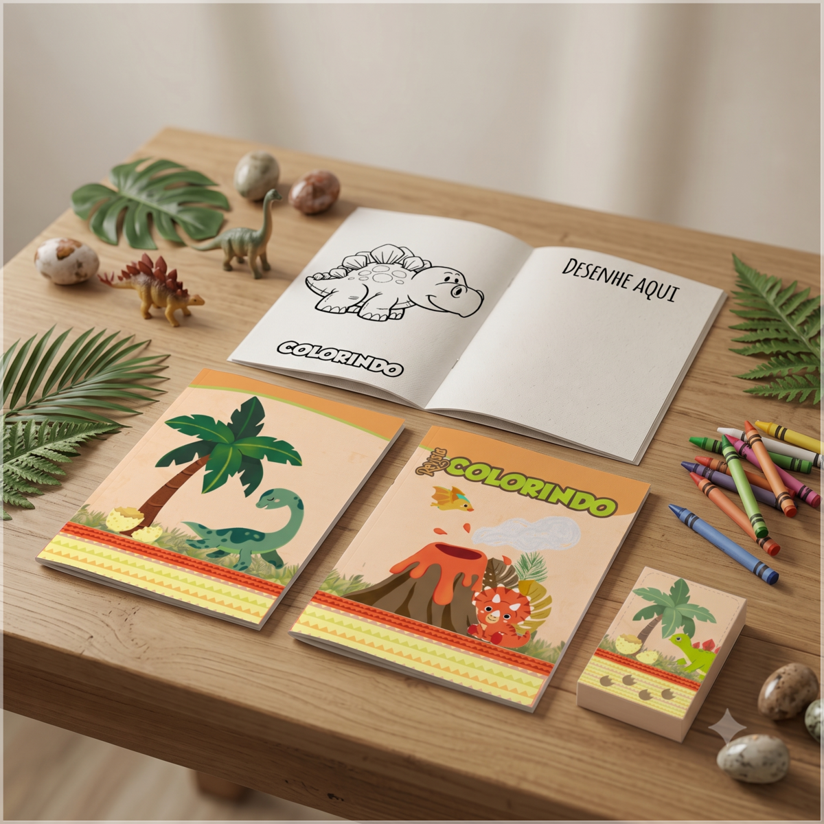 Arquivo de Corte Revistinha de Colorir Dinossauro Dino Baby 10