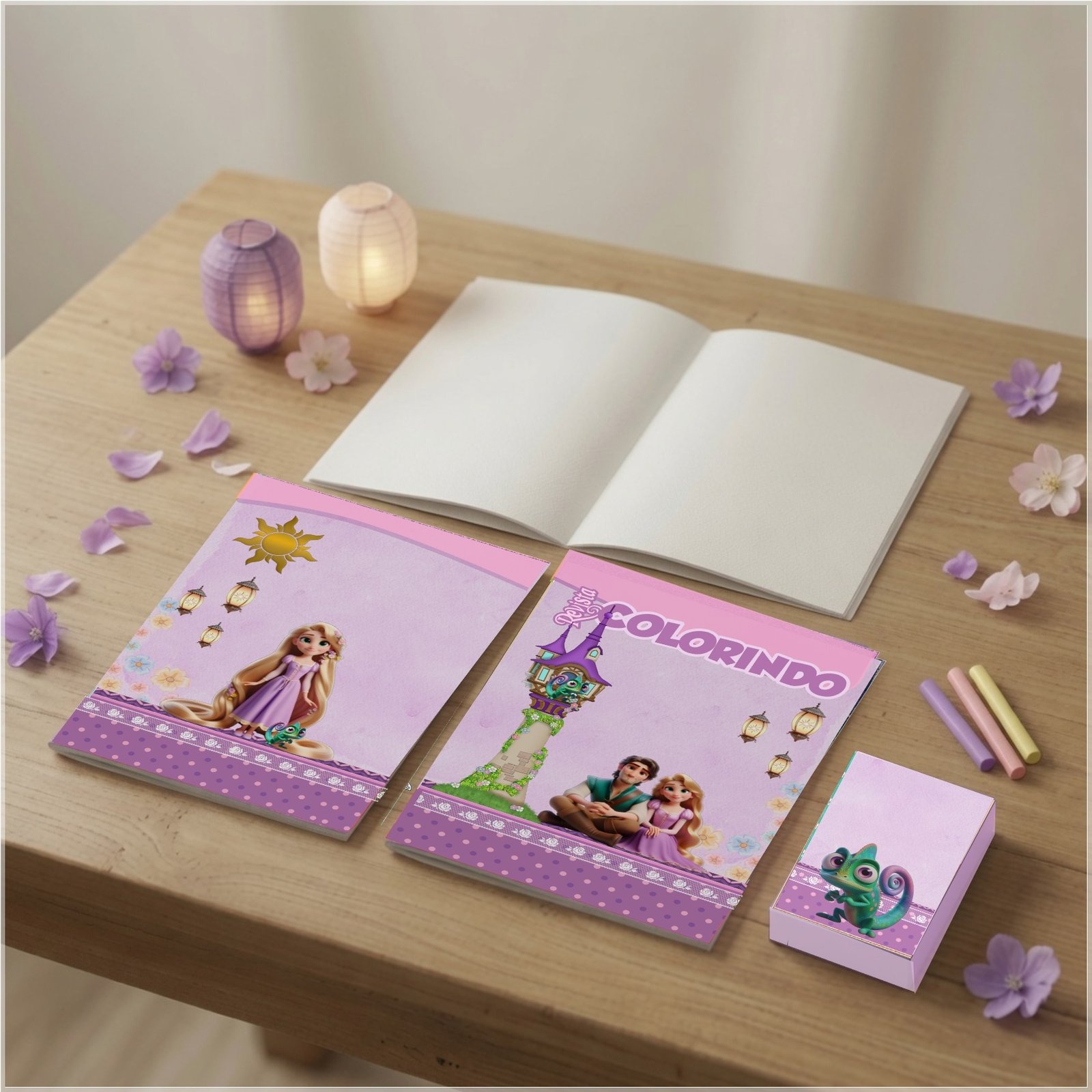 Arquivo de Corte Revistinha de Colorir Enrolados Rapunzel 12