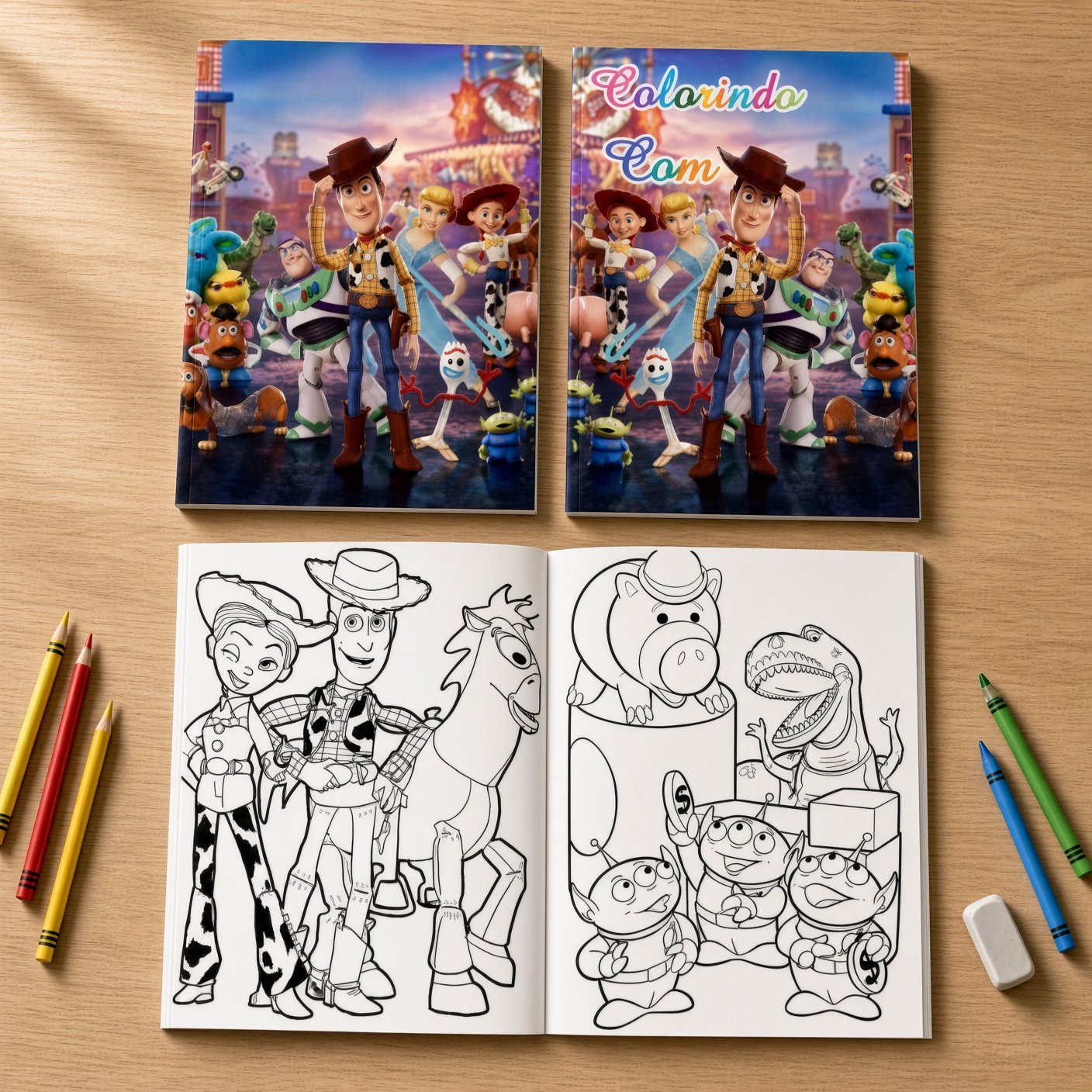 Arquivo de Corte Revistinha de Colorir Toy Story 8