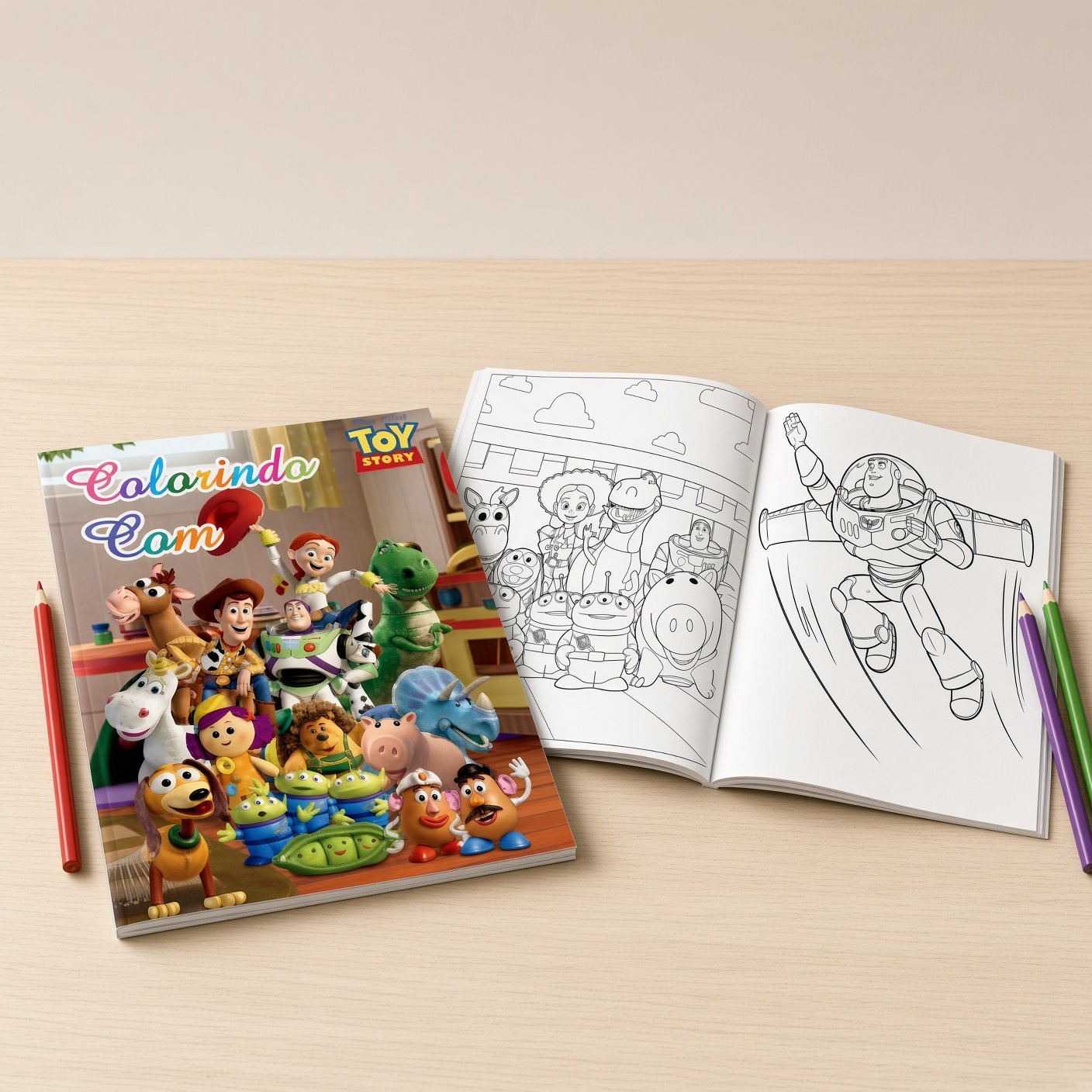 Arquivo de Corte Revistinha de Colorir Toy Story 9