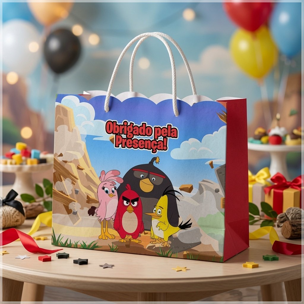Arquivo de Corte Sacolinha Angry Birds 13