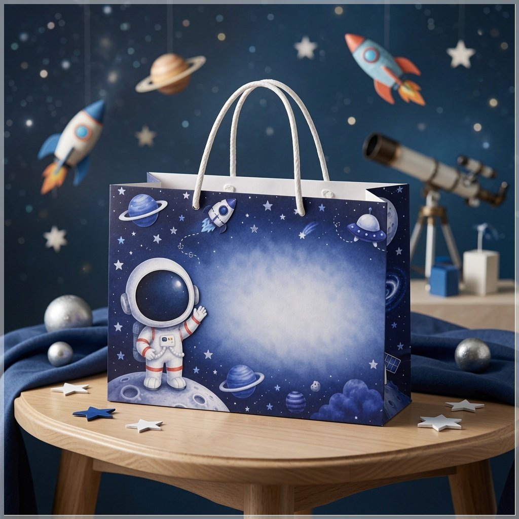 Arquivo de Corte Sacolinha Astronauta 1