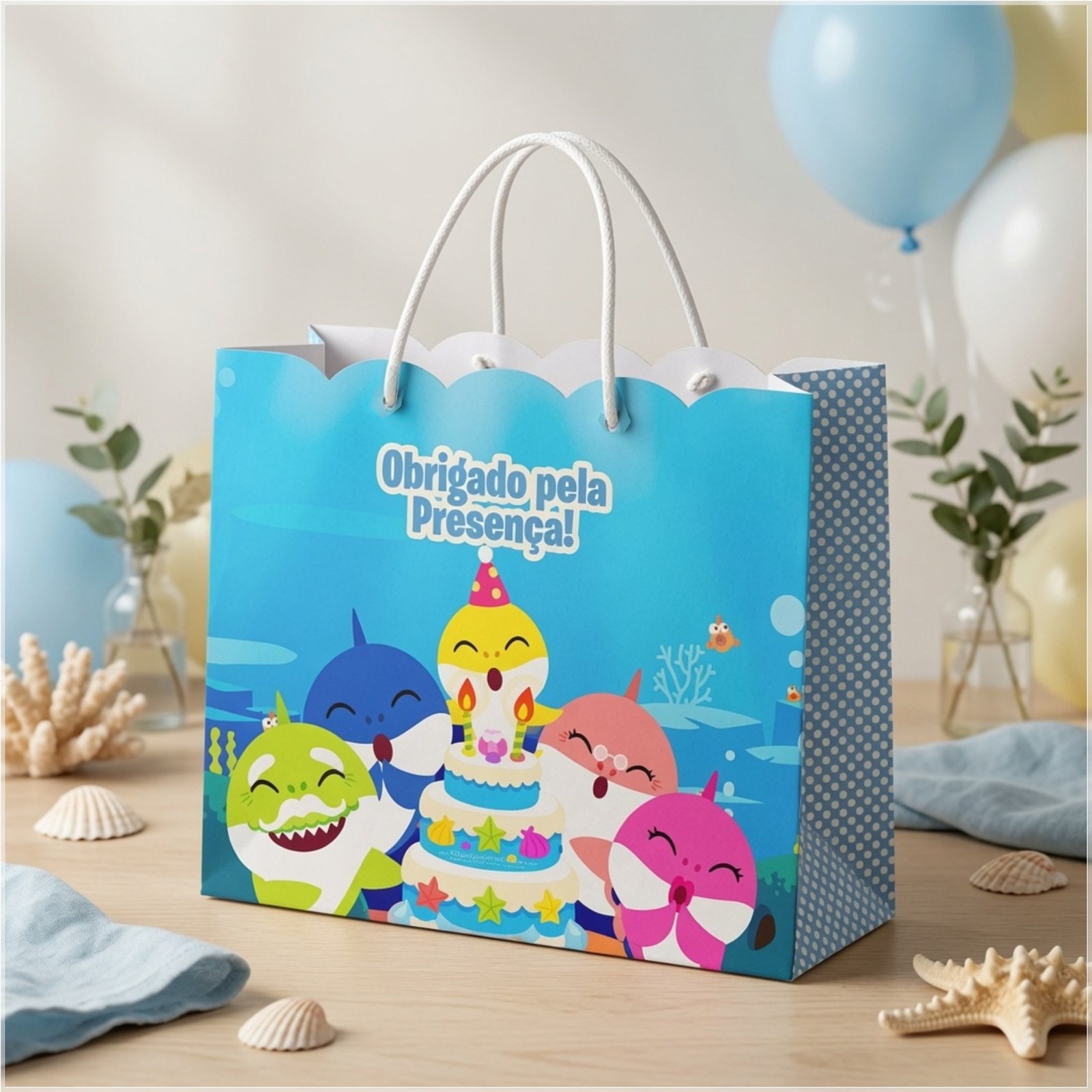 Arquivo de Corte Sacolinha Baby Shark 20