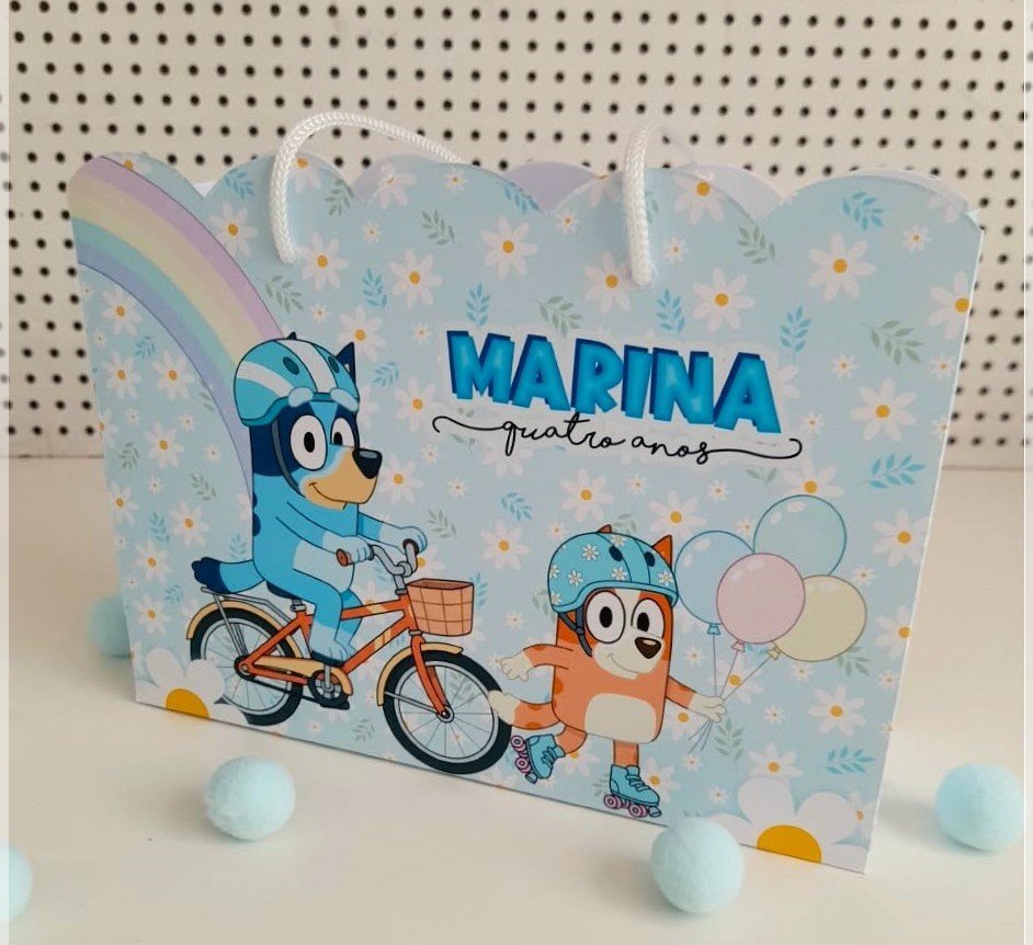 Arquivo de Corte Sacolinha Bluey 1
