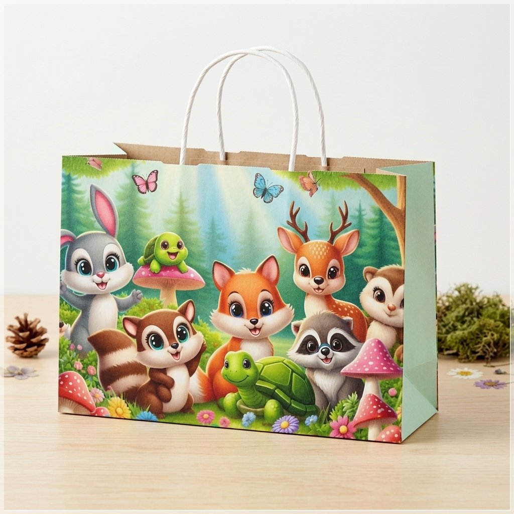 Arquivo de Corte Sacolinha Bosque Animais 37