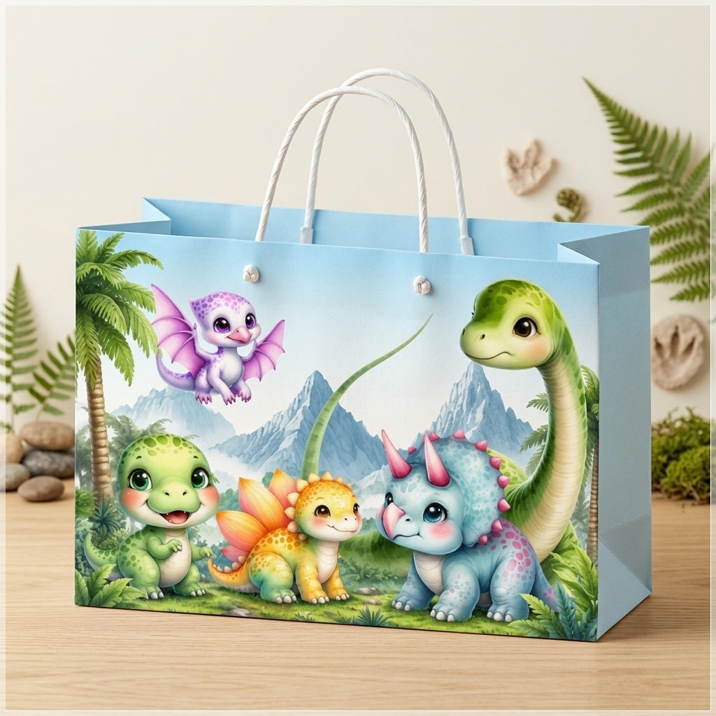 Arquivo de Corte Sacolinha Dinossauro Dino Baby 31