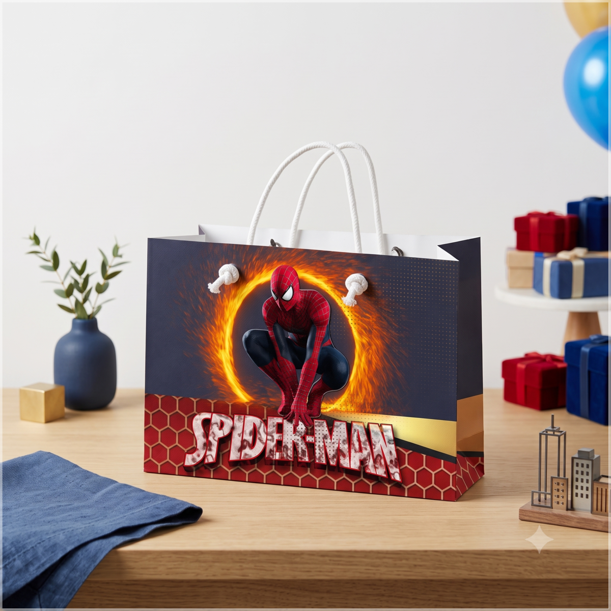Arquivo de Corte Sacolinha Homem Aranha Spider Man 9