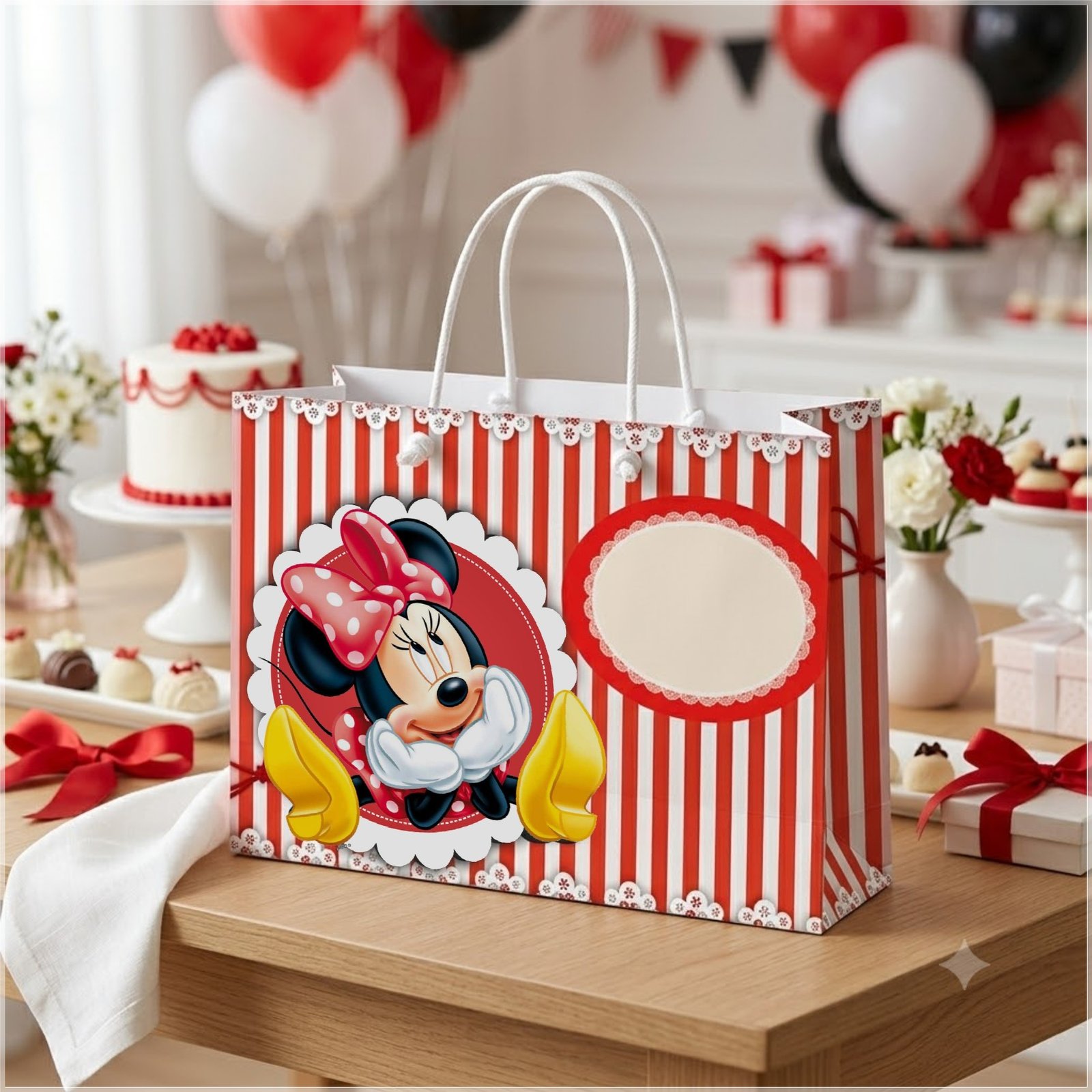 Arquivo de Corte Sacolinha Minnie Vermelha 6