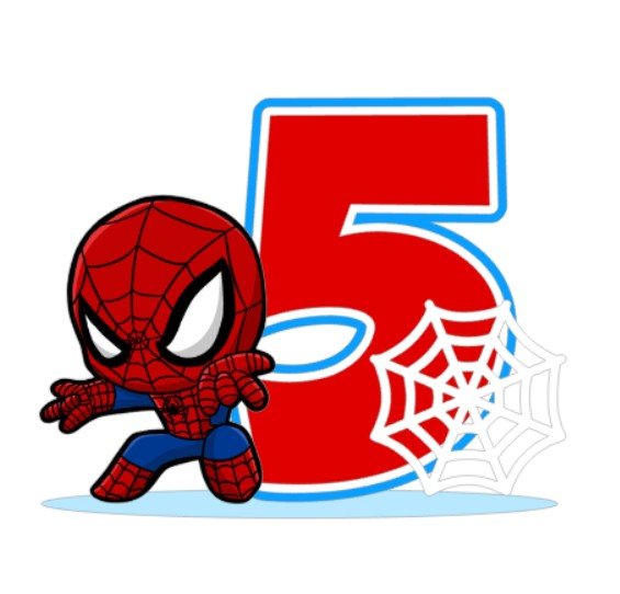 Arquivo de Corte Vela Temática Homem Aranha 3