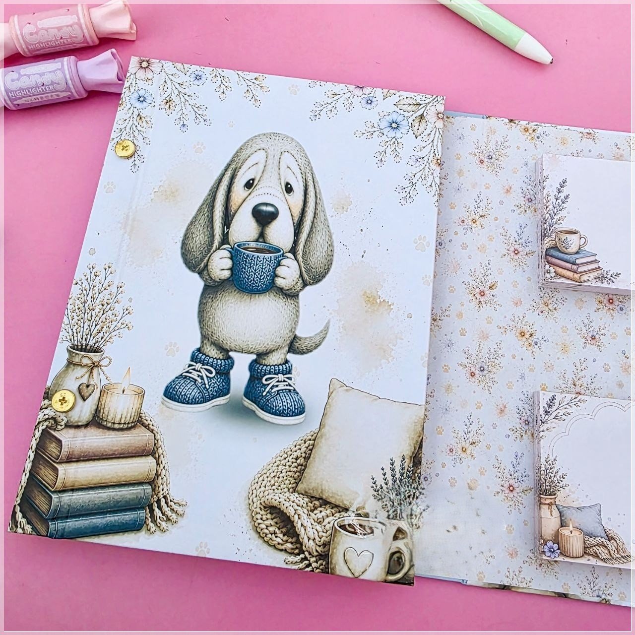 Encadernação - Bloquinho Cute Dog A5
