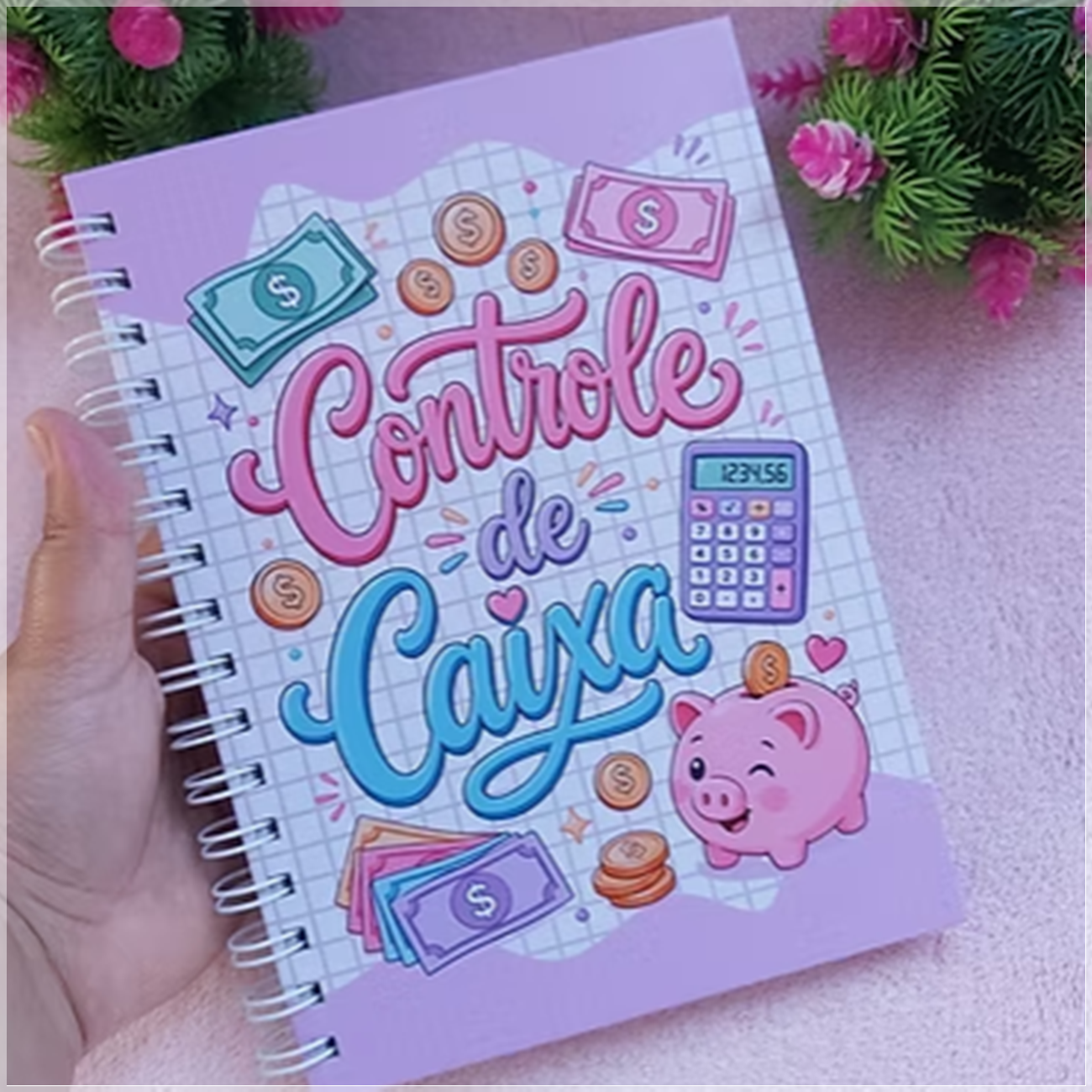 Encadernação - Caderno Controle de Caixa
