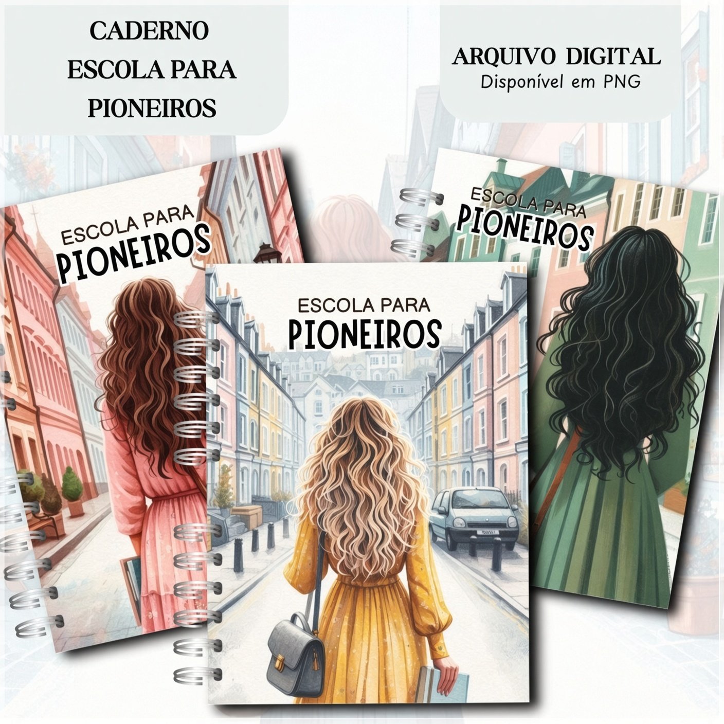 Encadernação - Caderno Escola para Pioneiros Feminino
