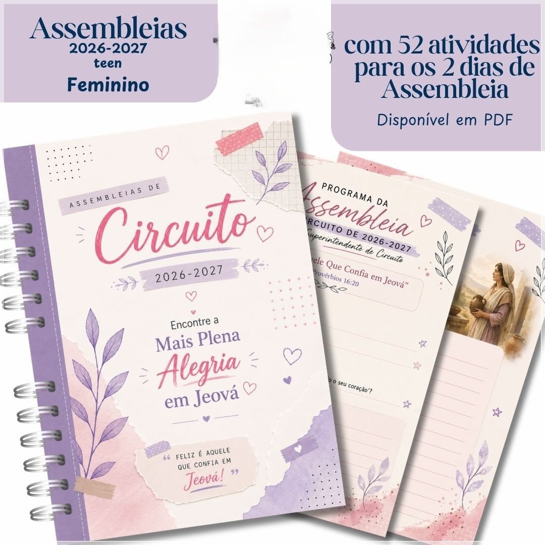 Encadernação - Caderno Yeen Fem para as Assembleias 26 27