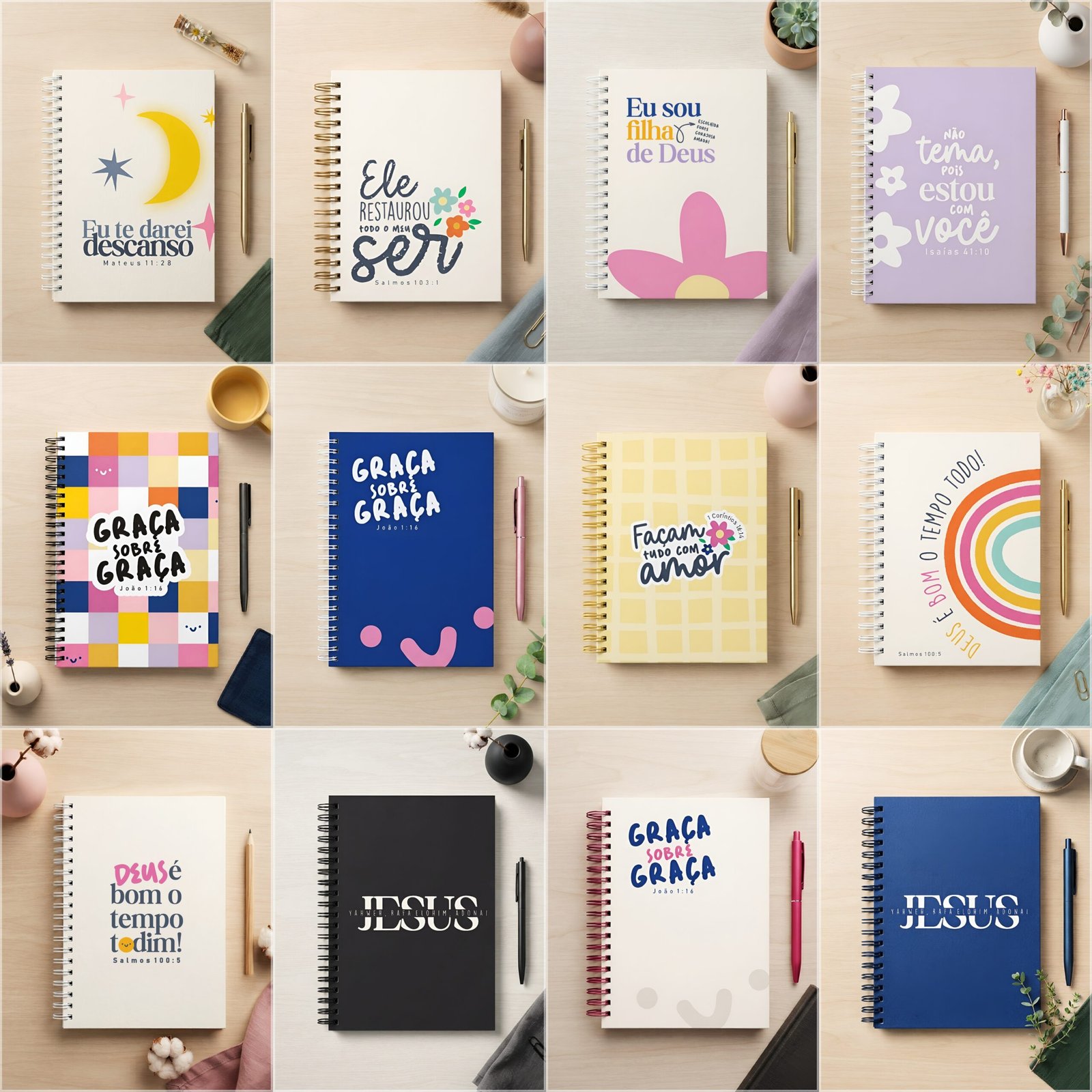 Encadernação - Capas A5 Cores da Fé Pack 2