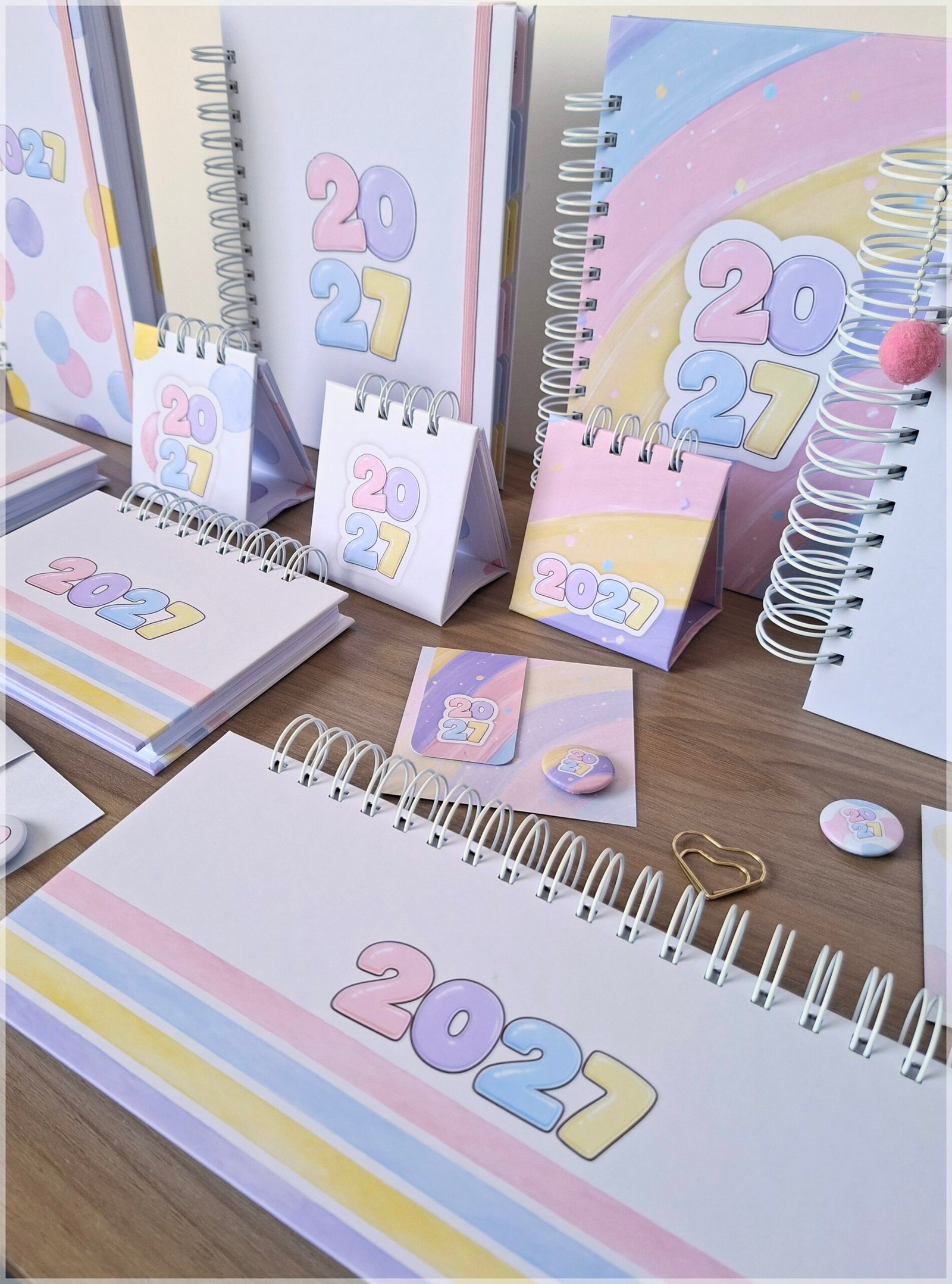 Encadernação - Coleção Linha Collors (Agenda, Calendário,Mini Planner e Kit Unboxing) 27