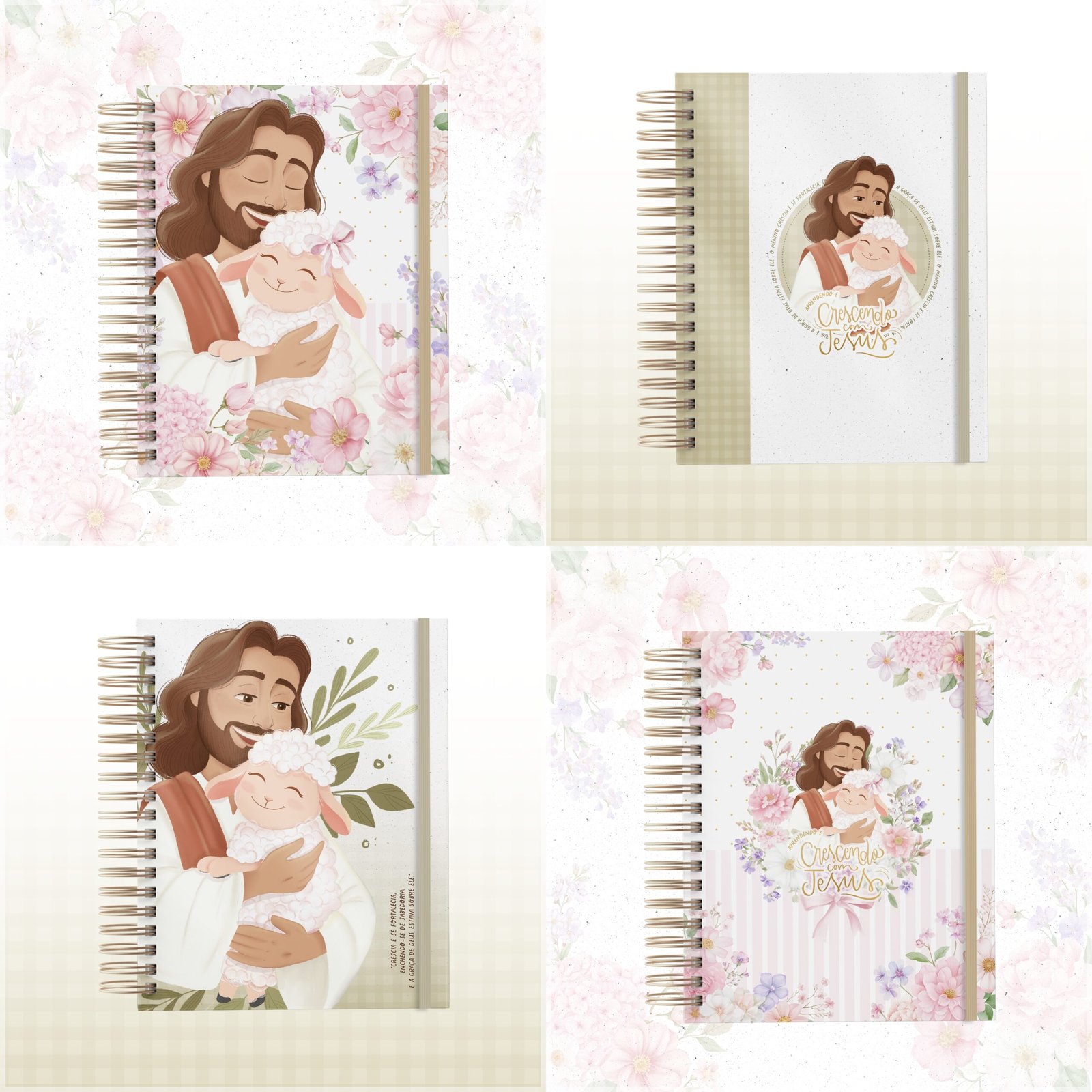 Encadernação - Combo Aprendendo & Crescendo com Jesus (Caderno, Bloco, Capas e Devocional)