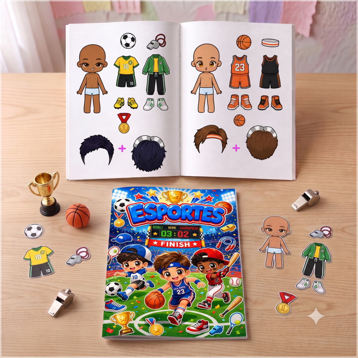 Encadernação - Livro Interativo Esportes