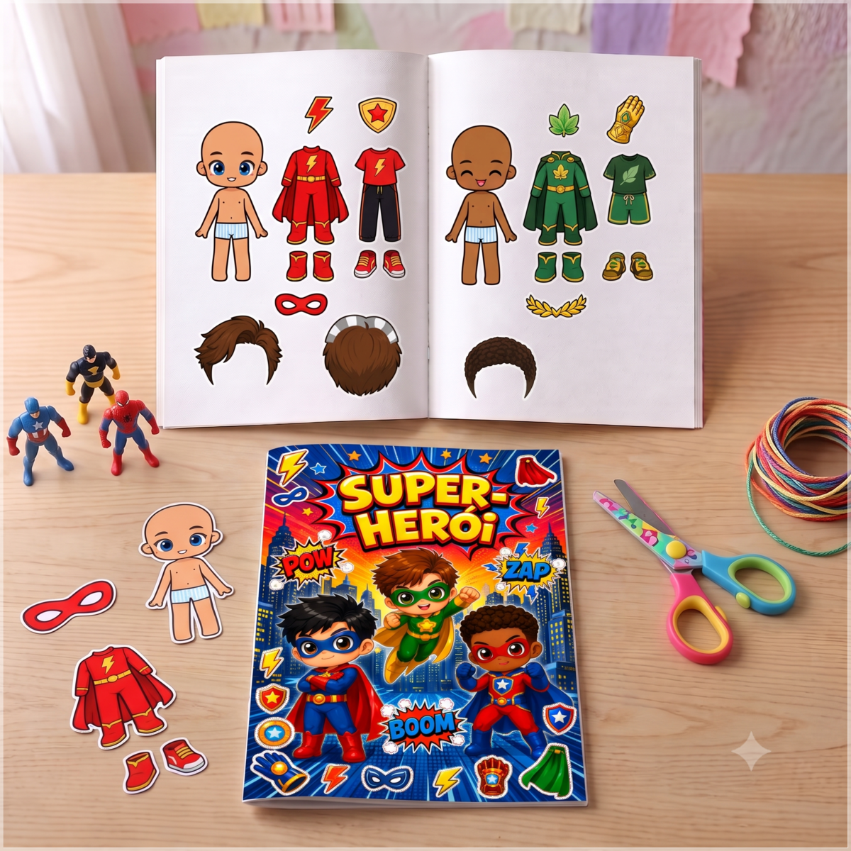 Encadernação - Livro Interativo Super Herói