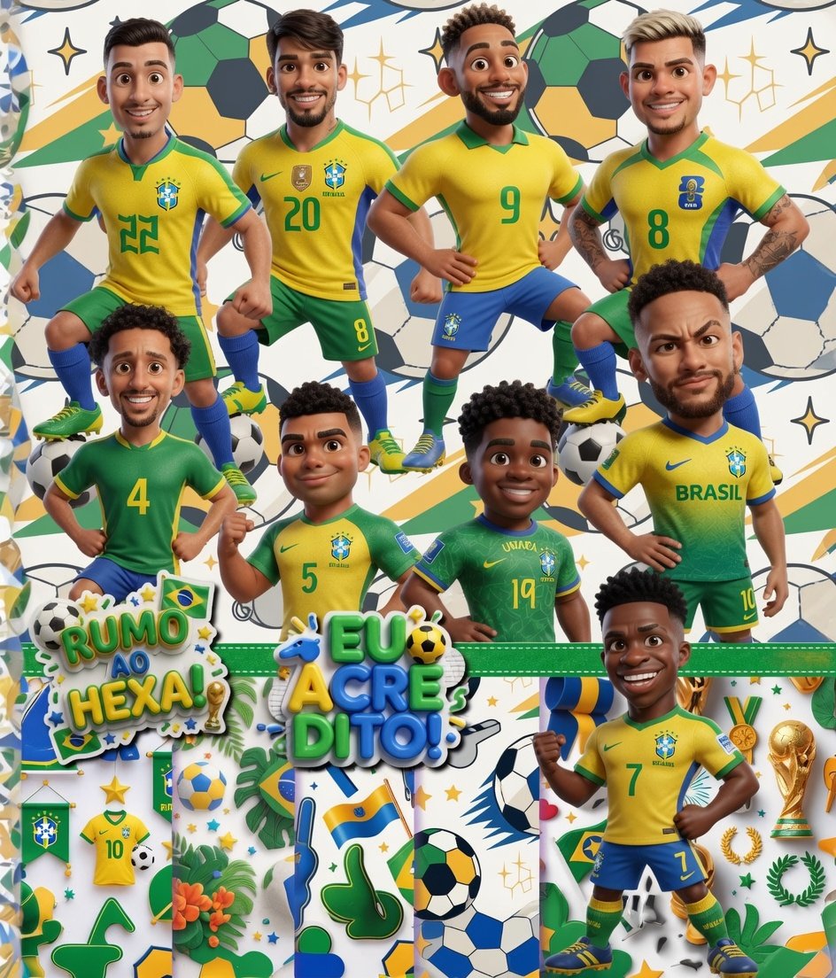 Kit Digital Seleção Brasileira Copa do Mundo 16