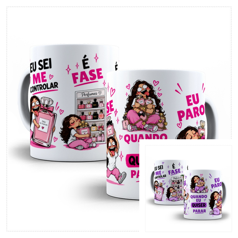 Sublimação - Caneca Eu sei me Controlar Quando eu Quiser eu Paro